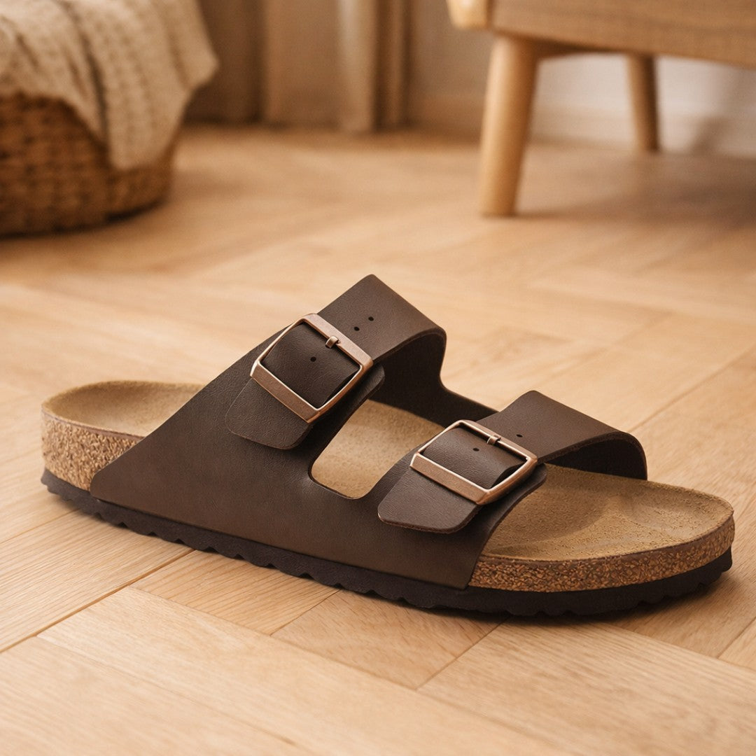 Karius - Sandali ergonomici per tutti i giorni in pelle scamosciata