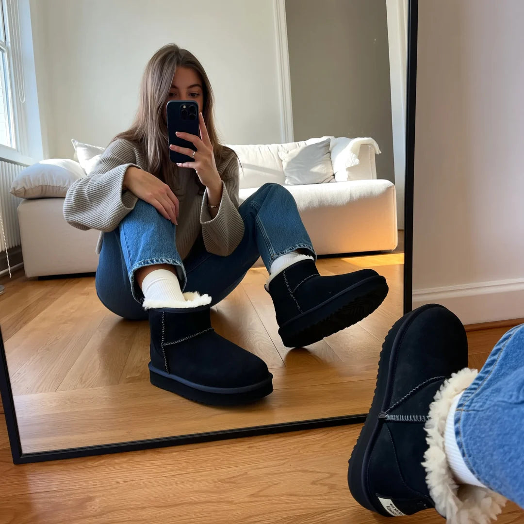 Navon - Stivaletti Invernali con Pelo che ti Tengono Caldo Tutto l’Inverno