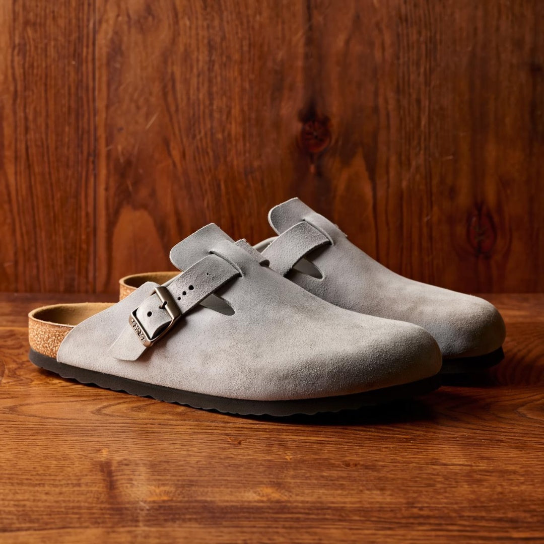 Berto - Ciabatta Unisex in Pelle Scamosciata