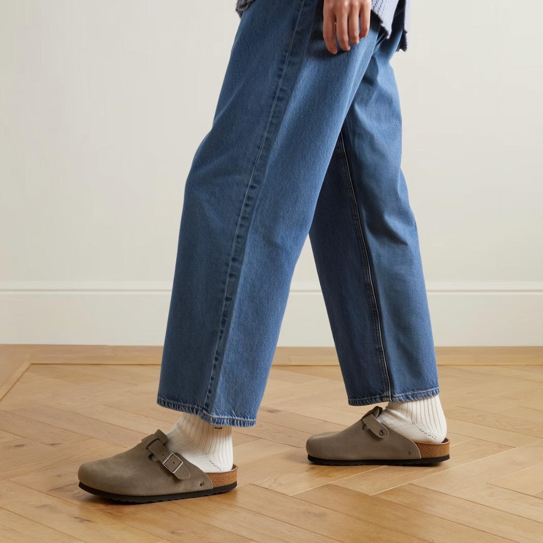 Berto - Ciabatta Unisex in Pelle Scamosciata