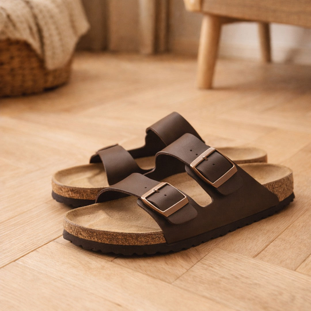 Karius - Sandali ergonomici per tutti i giorni in pelle scamosciata