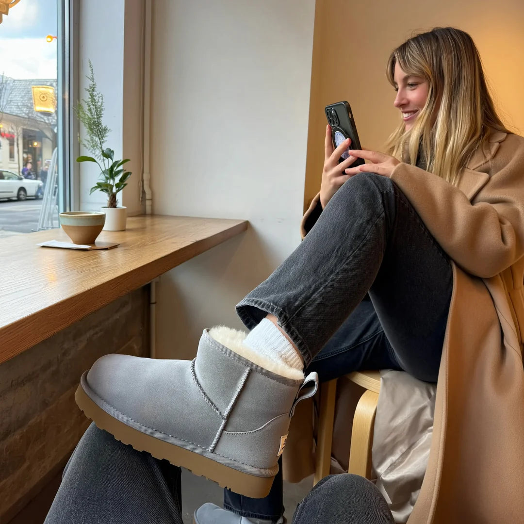 Navon - Stivaletti Invernali con Pelo che ti Tengono Caldo Tutto l’Inverno