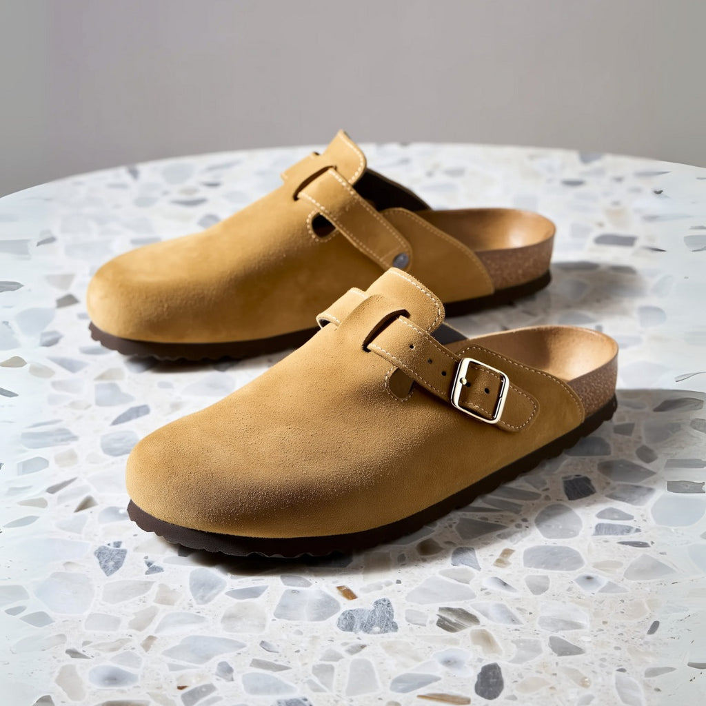 Berto - Ciabatta Unisex in Pelle Scamosciata