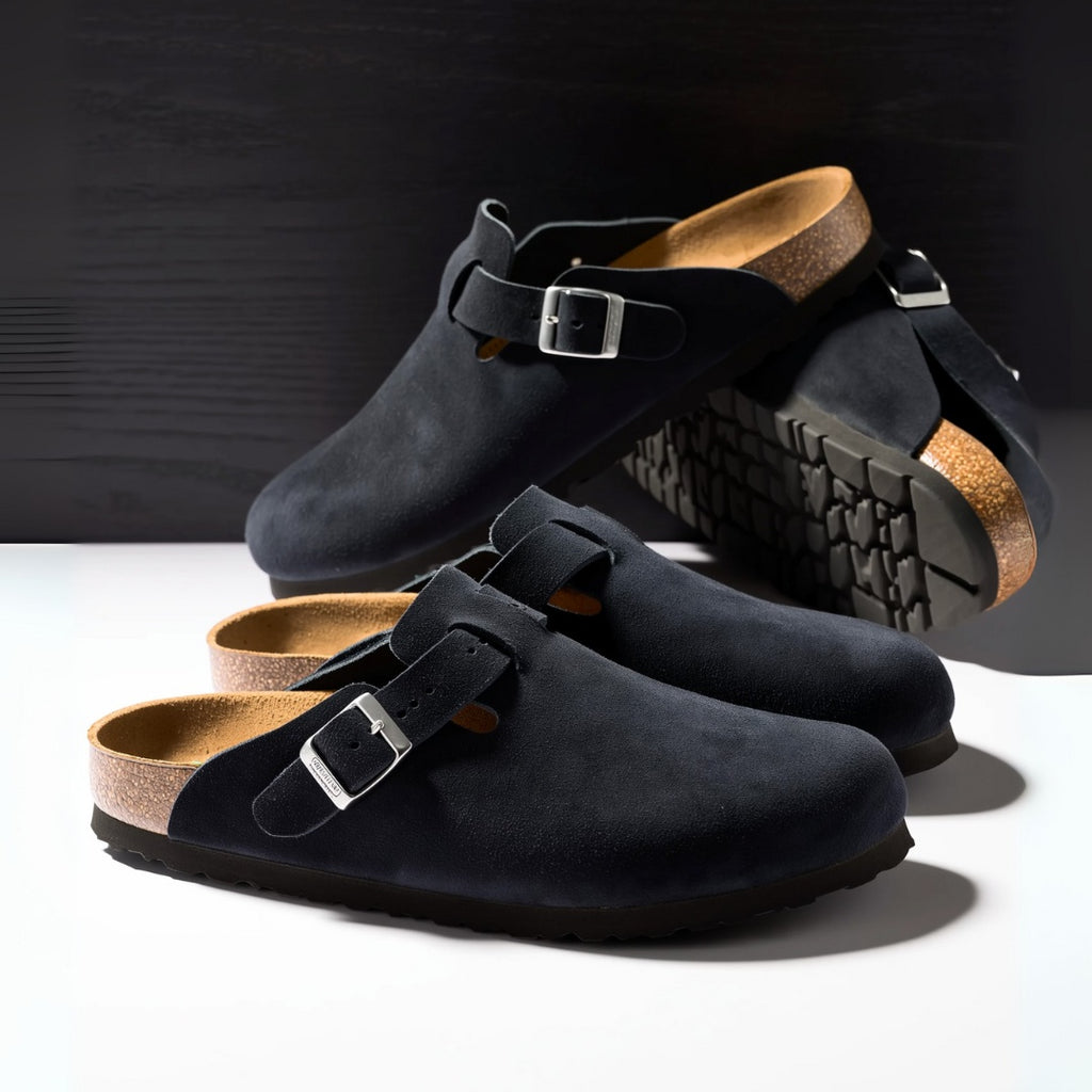 Berto - Ciabatta Unisex in Pelle Scamosciata